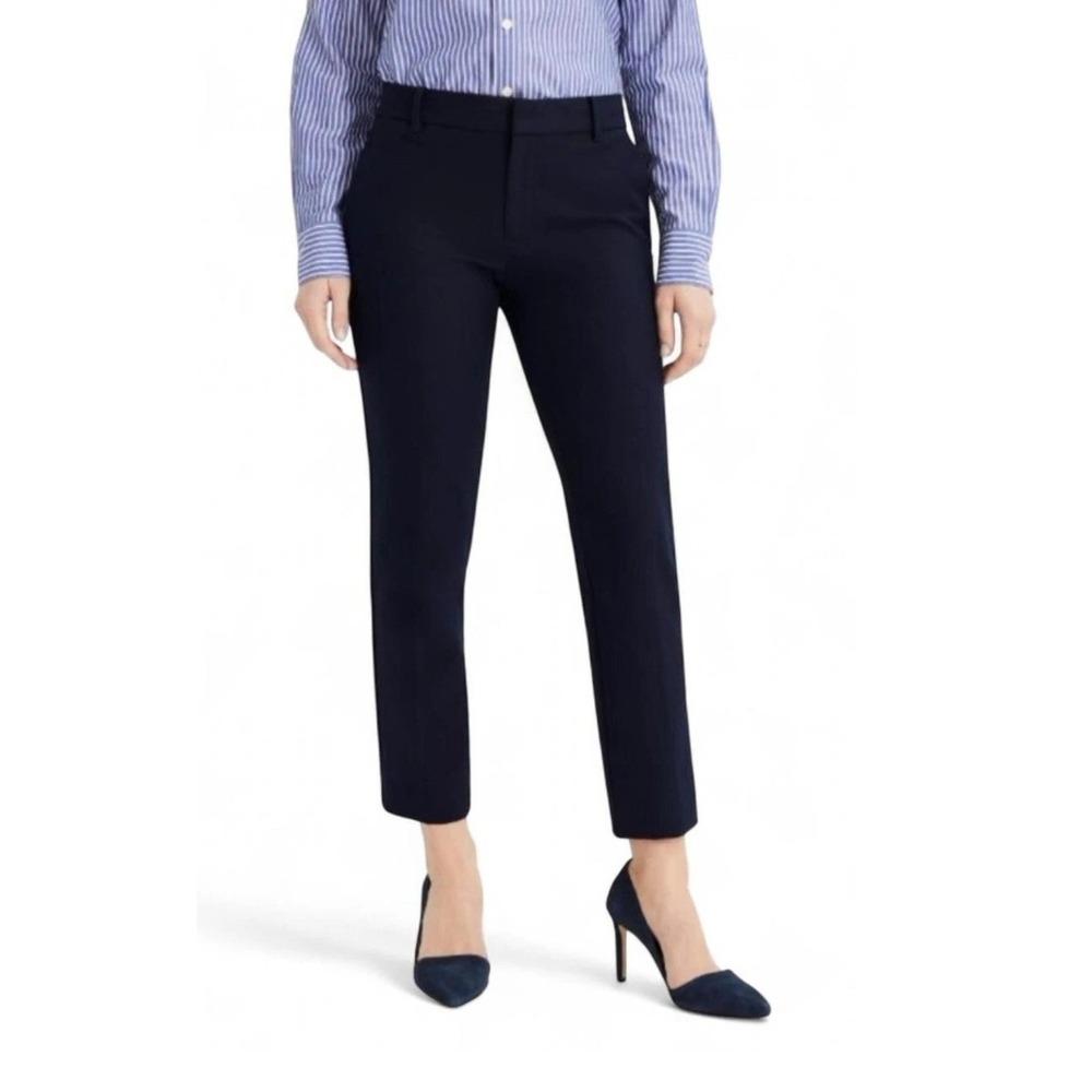 Ann Taylor Pants Women 8 Black Devin Fit Straight Leg Career Professional